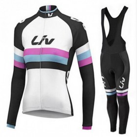 Set Langarmtrikot + Trägerhose Lange 2015 CCC Liv Damen N002
